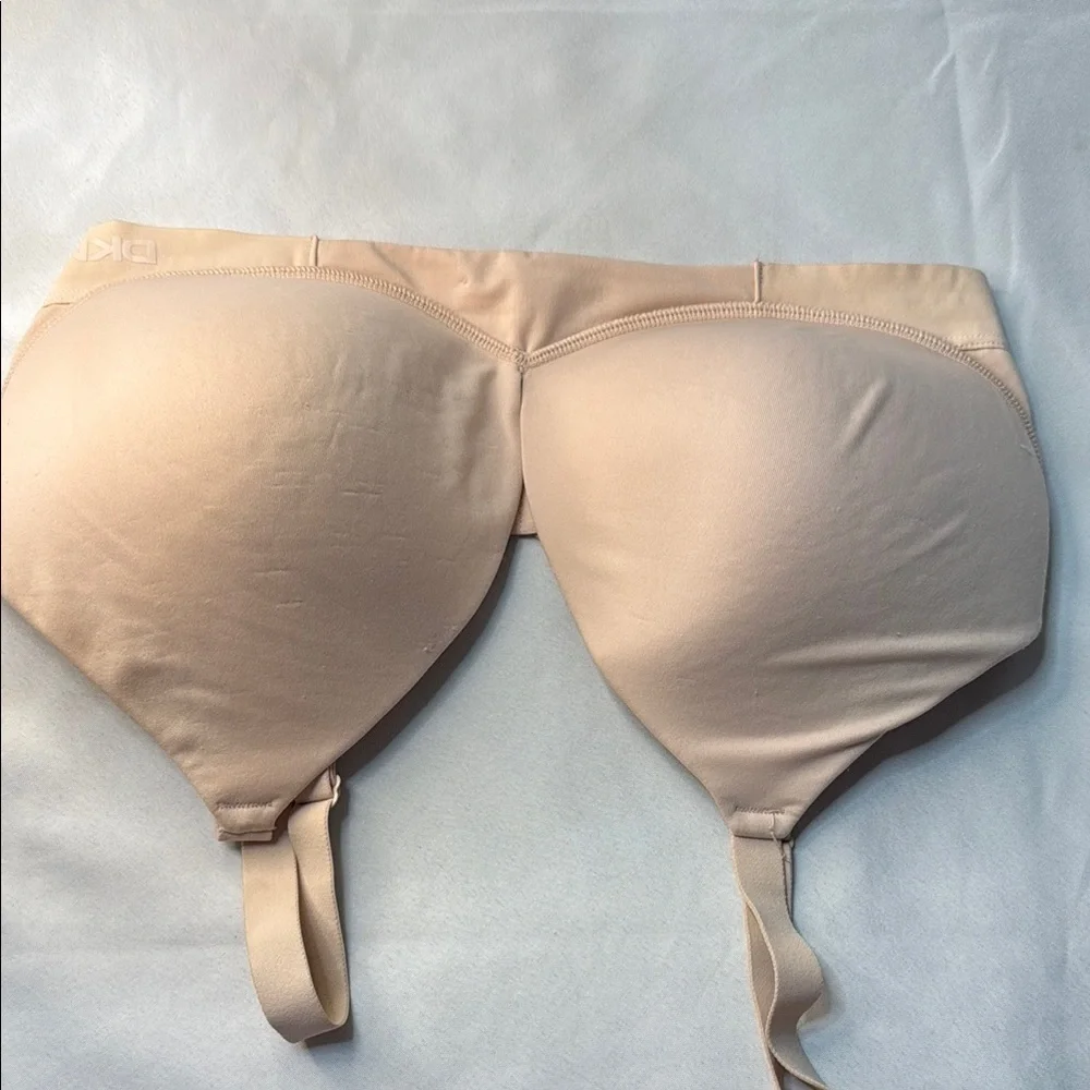 DKNY Women's Cream Bra, size Large, Preowned